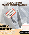 Beefy Heavy Duty Waterproof Patio Table And Chair Cover For Outdoor Furniture with clear label for easy identification