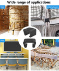 Wide range of applications for 15 Pack Outdoor Wicker Furniture Clips For Sectional Sofas Black Plastic Fasteners