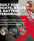 Heavy Duty Rust Inhibitor And Dielectric Lubricant Penetrant For Marine Auto Electronics And RV Gear Delivers Long Lasting Corrosion Shield For Bolts