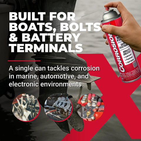 Heavy Duty Rust Inhibitor And Dielectric Lubricant Penetrant For Marine Auto Electronics And RV Gear Delivers Long Lasting Corrosion Shield For Bolts