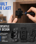 Heavy Duty Stainless Steel Furniture Joint Bracket Kit 30 Pack With Screws Right Angle Corner Braces installation example