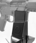 Custom Rifle Vise Block for Gun Cleaning Stations and Safe Rooms, Go-To Heavy Duty Horizontal Clamp Mounts for Quick Rifle Maintenance, Made in USA, Fits Various Rifles, Durable Plastic Vise Block for Home Gun Safe Organization, AR lower in vise
