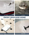 Kick Mess And Daily Grime To The Curb With This Dependable 11-In-1 Chemical Free Steam Mop cleaning mattress, kitchen, carpet, and furniture.