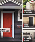 Multiple doors showcasing Keyless Entry Electronic Touchpad Deadbolt Door Lock With Auto Lock, Custom User Codes, Next Level Security