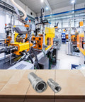 Top Tier Heavy Duty Hydraulic Quick Connect Coupler M16x1.5 Female Thread Fitting Carbon Steel High Pressure Auto Lock Seal Slick Push Mechanism No Leak Boss For Rigged Up Jobsite Equipment And Tool Accessories Made To Last Durability, on workbench
