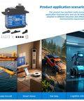 35Kg Waterproof RC Servo Motor At 7.4V Digital Servo with 180/270 Degree Travel, applications in vehicles and robotics