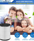 AP-T20FL Replacement Filters For Total Clean 5 In 1 Tower Air Purifier AP-T20 AP-T20W 2 Pack with happy family background
