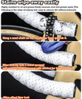 Road Bike Handlebar Tape With Silicone Surface for a sticky sweatproof grippy feel and stain-resistant finish in use