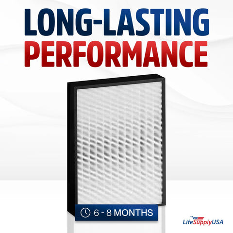 Premium True HEPA Filter Replacement For Envion AllergyPro AP450 Air Purifiers, LifeSupplyUSA, 6-8 months performance