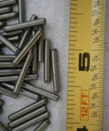 Stainless Dowel Pins Three Thirty-Second Inch Outer Diameter Five-Eighths Inch Long Passivated Pack Of Twenty For Multi Purpose Hardware Fastener Kit Tough-As-Nails And Ready For Harsh Environments, stainless dowel pins beside ruler