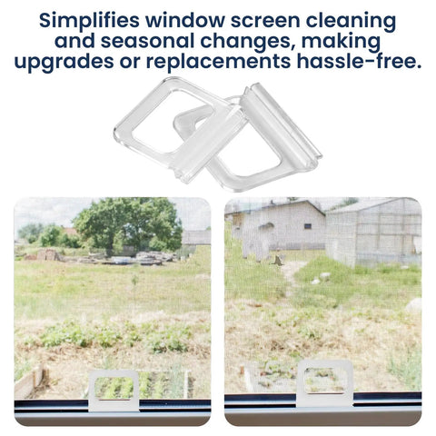 35 Pack Window Screen Pull Tabs In Frosted Clear With Universal Spline Grooves for easy installation and maintenance.