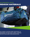 Hella Durable Cat 4 Arc Flash PPE Kit XL Flame Resistive Coveralls Bag shown with premium materials and ergonomic handles.