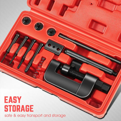 Chain Breaker And Rejoiner Tool With C Frame Includes Three Anvils And Three Break Pins Fits Most Drive And Cam Chains