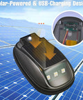 Lit Neon RGB Car Roof Strobe Lights For Cars Trucks SUVs Jeeps RVs Wireless LED Warning Lamps Solar Powered Or USB C Charge