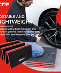 Mechanic Kneeling Pad Folding Mat For Under Car Work Pro Grade Heavy Duty EVA Foam Cushion with carry handle in use