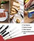 Heavy Duty 27 Piece Camping Cookware Kit With Stainless Steel Grilling Utensils For Travel Picnics RVs BBQs Parties And More