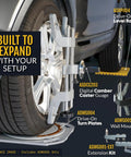 Heavy Duty Lock Tight Wheel Alignment Clamp With Magnetic Adapter For Camber Caster Gauge on car wheel.