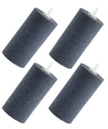 4x2 Inch Cylinder Air Stone Diffuser For Aquarium And Hydroponics Pro-Grade High-Output Aerator Kit 4 Pack Fits 3/16 Inch Tubing