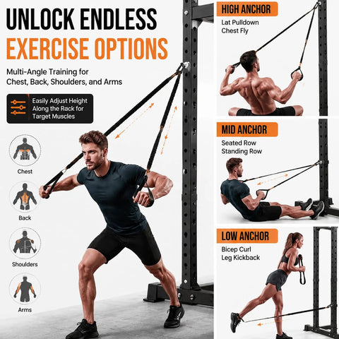 Badass Universal Gym Rack Anchor Bolts And Heavy Duty Adapters - Rock Solid Garage Rig Upgrade Featuring 5/8 To 1 Inch Step Reducer Washers For Seamless Band Attachments And Straight Up Performance in gym setup with exercises.