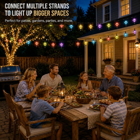 Multicolor Flower String Lights With 10 Connectable Bulbs Plug In Indoor Outdoor Patio Decor For Parties And Weddings Cozy Bedroom Ambience Cottagecore Garden Fairy Lights