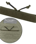 Tactical Drop-In Zipper Inserts For Built-In Vest Plate Bag Admin Pocket, Fast Access Front Or Rear Pocket, Plastic Stiffener