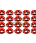 Orange Billet Aluminum Fender Bumper Washer Bolt Dress Up Kit For Engine Bay M6x15mm 6061 T6 Grade 20 Piece Set visible