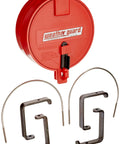 Red Aluminum Conduit Carrier Kit For Van Roof Racks With Hinged Rear Door Fully Enclosed Storage For Conduit And Pipe End Caps And Mounting Hardware Included Easy Loading And Unloading components