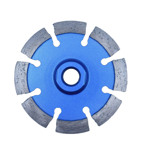 4 Inch Diamond Crack Chaser Grinding Wheel With 0.375 Inch Thick Segments For Concrete Crack Repair And Mortar Joint Raking