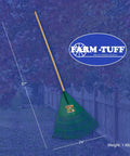 Extra Wide 24 Inch Leaf And Lawn Rake With 48 Inch Hardwood Handle For Quick Yard Cleanup, Heavy-Duty Poly Head With 26 Reinforced Tines