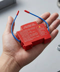 Automatic Car Fire Extinguisher 40g Aerosol Engine Bay Guard in hand, red heat-activated protective device.