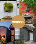 Outdoor spaces with red faux brick wall tiles and various architectural designs, showcasing the Dope Red Faux Brick Wall Tiles 100 Pack.