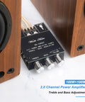 Dope Dual Chip Bluetooth Amplifier Board 100W Per Channel 200W Total For Home Audio With AUX Input And Wireless Bluetooth Support Wide 12 To 24V Input Class D between speakers