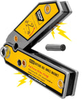 Strong Hand Tools MLA600 adjustable angle magnetic welding square; yellow label, 6-inch metal tool.