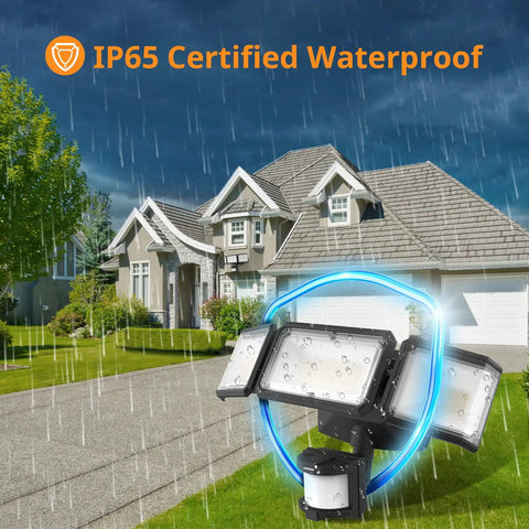 Top Rated Wireless Battery Powered Outdoor LED Flood Light With Auto Motion Sensor 1500 Lumens Hella Bright Security Lamp For Backyard Patio Garage No Sweat Setup