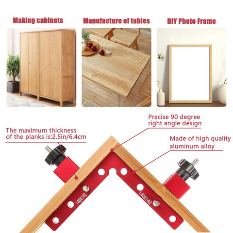 Pro Grade Aluminum Corner Clamps For Woodworking Must Have 90 Degree Right Angles 2 Pack Five And A Half Inch By Five And A Half Inch