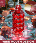 Outdoor Hummingbird Feeder With Perch And Five Flower Feeding Ports 25 Oz Glass Nectar Feeder Leak Proof Hanging Bird Feeder