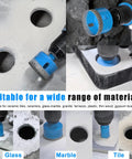 Straight Shooter 11 Piece Diamond Hole Saw Kit With Serrated Brazed Drill Bits Eva Guide Jig and Rugged Carry Case for knockout zero sweat drilling through glass, marble, and tile.