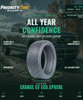 All Season EV Tire Built Tough For Daily Grind Smooth Highway Cruising And Rock Solid Grip On Wet Or Dry Roads With Reinforced Sidewalls Heavy Duty Treadwear In 185 65R15 92T XL Size.