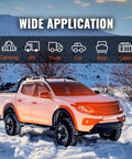 Sweet 5KW Air Heater With Remote Control Gonna Keep Your Ride Comfy In Minutes 12V Parking Heater for trucks in snowy landscape.