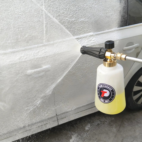 Beast Foam Cannon For Car Wash With Easy Fill Bottle And Snow Foam Lance One Quarter Inch Quick Connect spraying rich foam