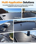 Self Adhesive Epdm Rubber Roofing Membrane 51 Mil Black Peel And Stick Roof Underlayment For Flat Roofs on various roof types.