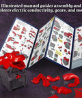 Hands On Robotic Dragon Coin Bank Kit For Kids 8 Plus Learn Circuits Gears And Engineering assembly manual and pieces