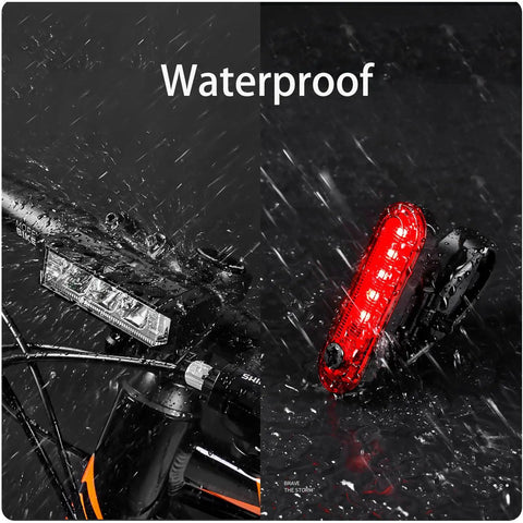 Night Ride Ready Bike Light Set With Rechargeable USB LED Headlight And Taillight High Beam And Low Beam Waterproof Mountain Bike Lights For Adults And Kids Glare Free 360 Degree Illumination