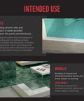 Pro-Grade Two-Component Reactive Adhesive for ceramic tiles in pool and marble floor installation settings.