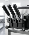 Pro Grade Ice Cream Machine Lever Replacement Handle Accessory With High Precision For Ice Cream Makers Durable Plastic And Metal Build A Handy Kitchen Upgrade, attached to machine.
