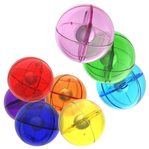 Totally Fun 8 Piece Marbles For Magnetic Block Tiles Marble Run Tracks Set with colorful translucent marbles in various colors