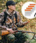 10 Pack Charge Tubes For Precision Quick Reloads Black Powder Accessories in hunter's hand during outdoor activity