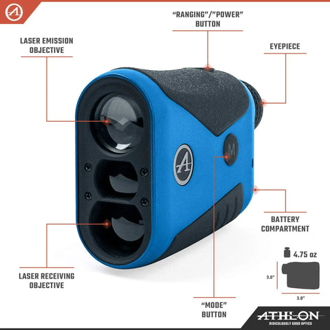 Slope Smart Golf Rangefinder Locks Down Fairway Distances Up To Eight Hundred Yards Handles Hilly Terrain Smoothly And Delivers Ball Park Precision For Weekenders Available In Sleek Blue For Reliable Courseplay