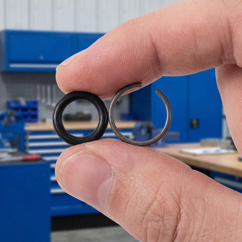 10 Pack Half Inch Drive Impact Wrench Retainer Rings With O Ring Easy Install Replacement Clips For Pneumatic And Electric Wrenches No Slip Socket Retaining Tool Kit, O-ring and metal ring