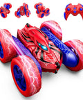 4WD Remote Control Car For Kids With 360 Degree Flips, Double Sided Drift RC Race Car, Rechargeable Battery, Red Spider Design